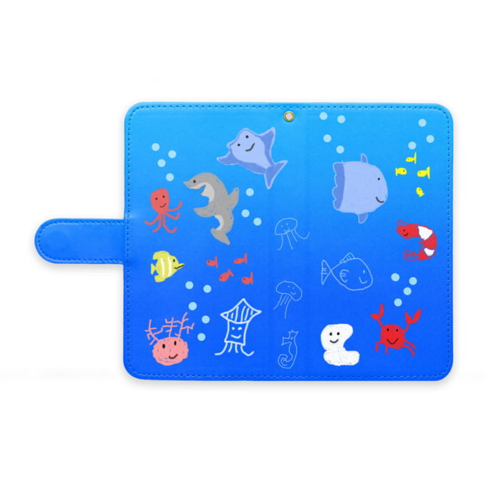 手帳型Androidケース - M - ストラップ穴 あり