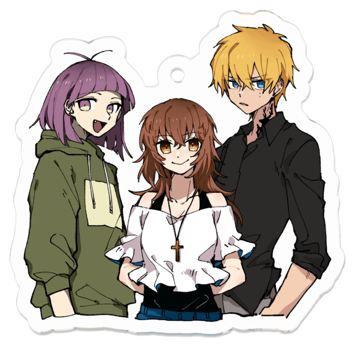 アクリルキーホルダー - 50 x 50 (mm)