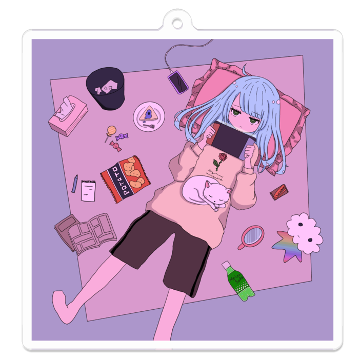 アクリルキーホルダー - 70 x 70 (mm)