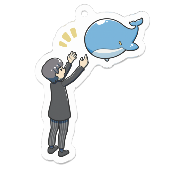 アクリルキーホルダー（コーティング） - 50 x 50 (mm)