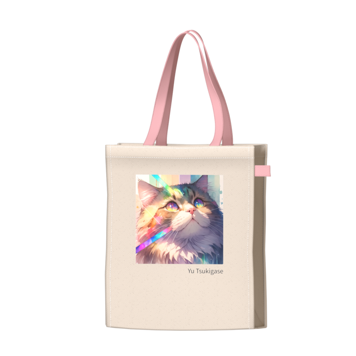 ツートンカラーバッグ - ピンク - W34 × H41 × D14cm