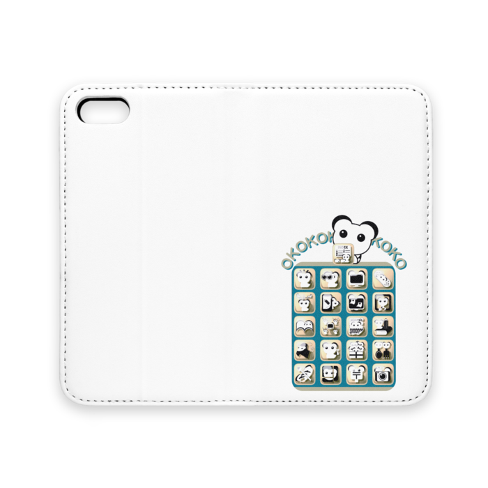 手帳型iPhoneケース（ベルトなし） - iPhone 5 / 5s / SE - ストラップ穴 なし