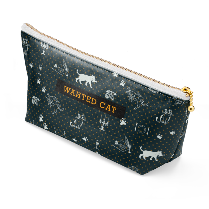 ポーチ - 長さ21.5cm / 高さ10cm - 黒