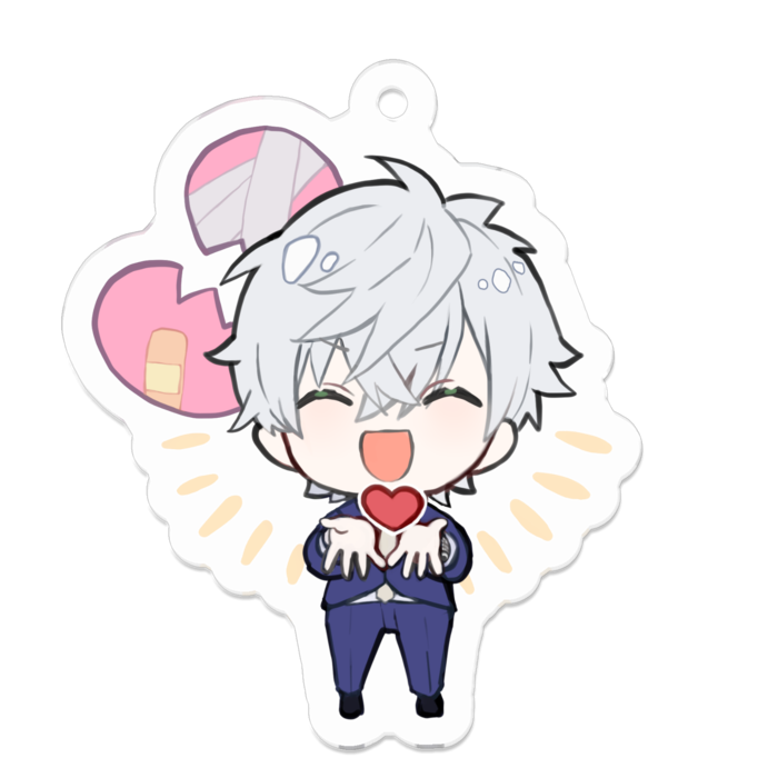 アクリルキーホルダー（コーティング） - 50 x 50 (mm)