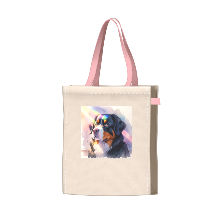 ツートンカラーバッグ - ピンク - W34 × H41 × D14cm