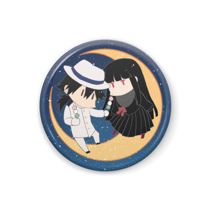 坂本龍馬&お竜さん 缶バッジ - 32mm