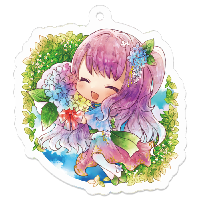 花束アクキー 自然背景 - 50 x 50 (mm)(2)