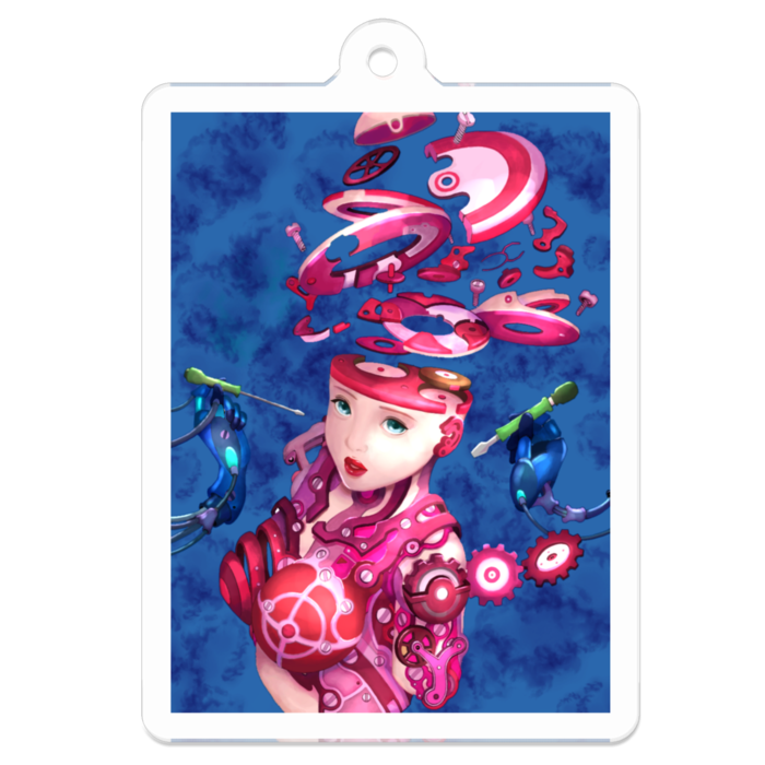 アクリルキーホルダー - 50 x 50 (mm)