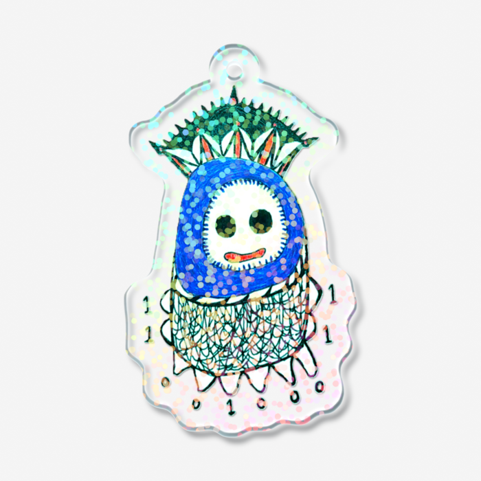 ホログラムアクリルキーホルダー - 50 × 50mm