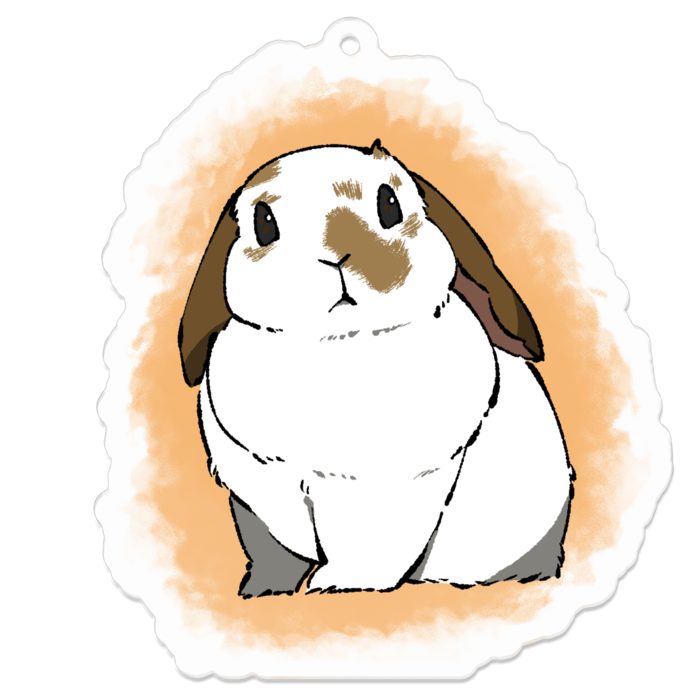 アクリルキーホルダー（コーティング） - 70 x 70 (mm)