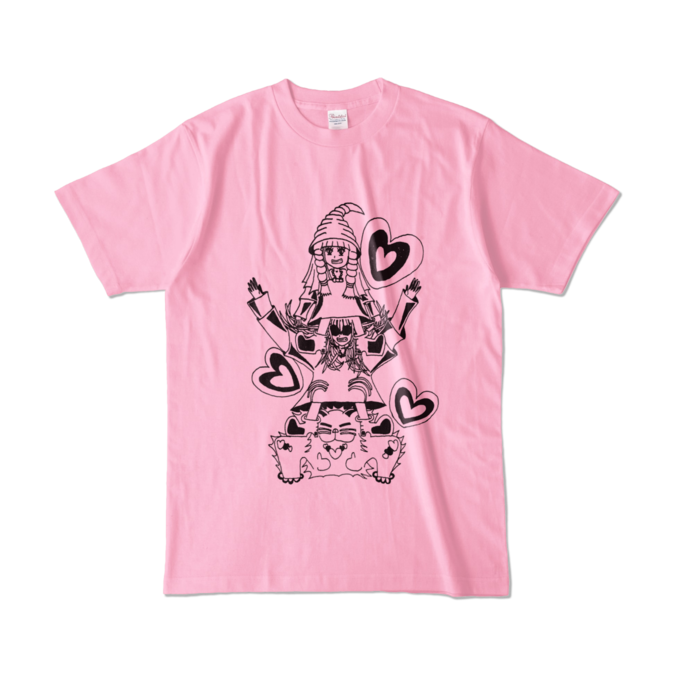 カラーTシャツ - L - ピーチ (淡色)