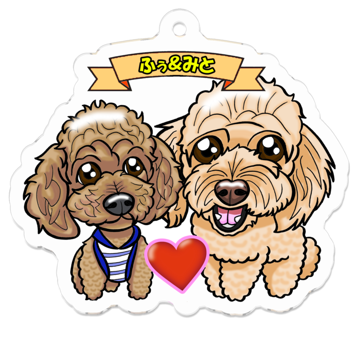 アクリルキーホルダー - 50 x 50 (mm)