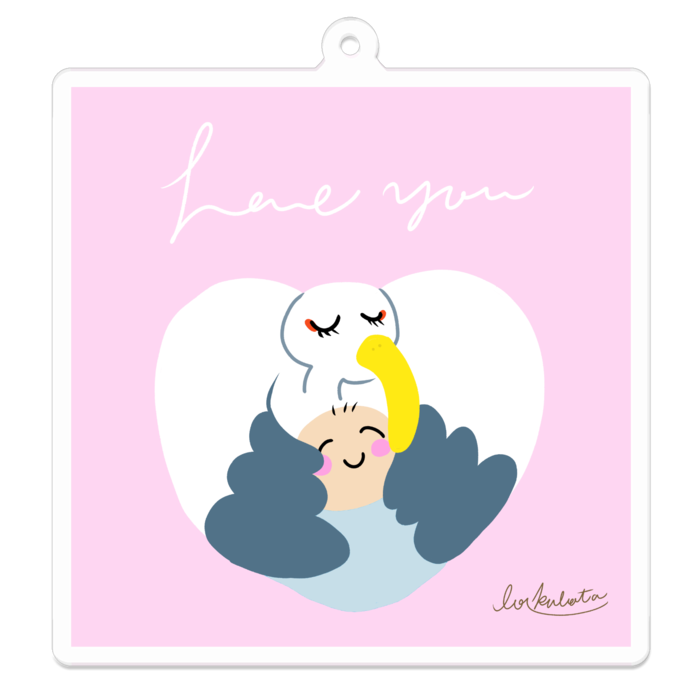 アクリルキーホルダー - 70 x 70 (mm)