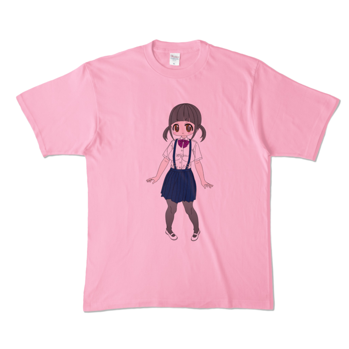 カラーTシャツ - XL - ピーチ (淡色)(2)