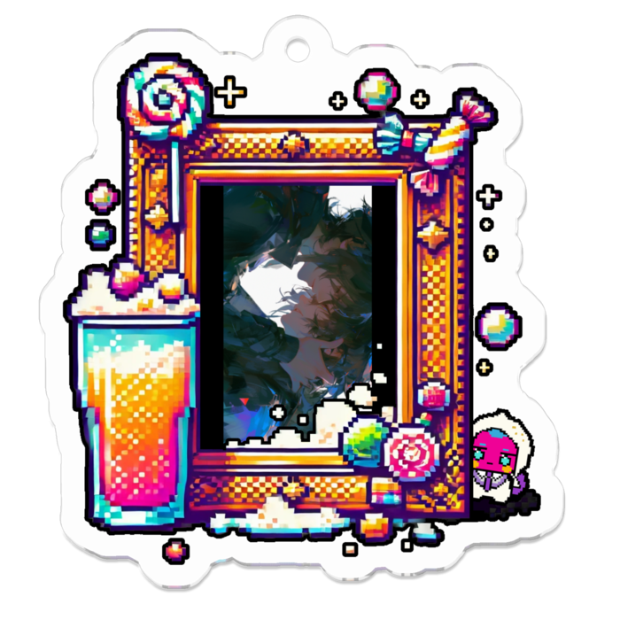 アクリルキーホルダー - 50 x 50 (mm)