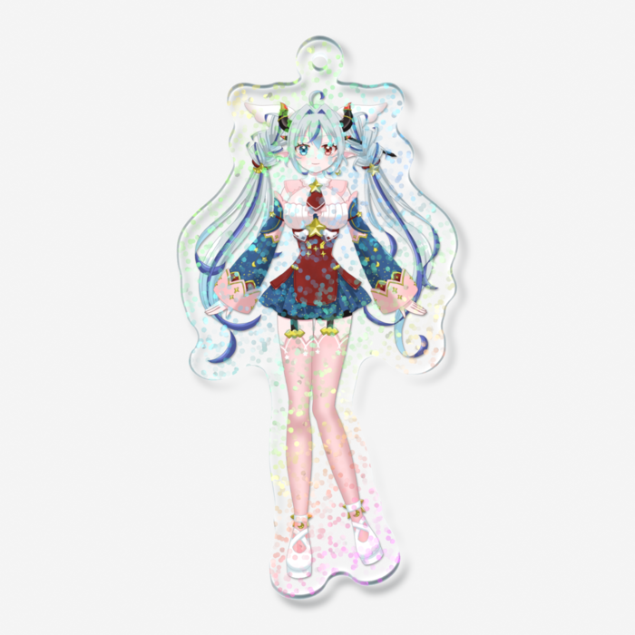 ホログラムアクリルキーホルダー - 70 × 70mm