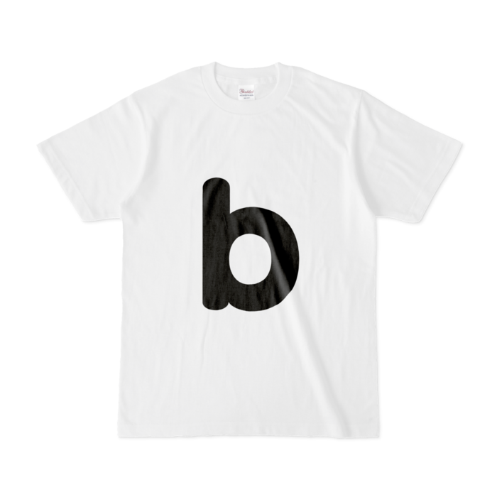「b」（小文字）Tシャツ - S - 白