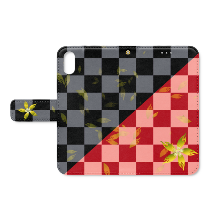 手帳型iPhoneケース - iPhone XS / X - ストラップ穴 あり