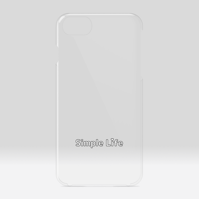 クリアiPhoneケースB　Simple Life❤　iPhone 6 / 7 / 8 / SE(第2・第3世代)