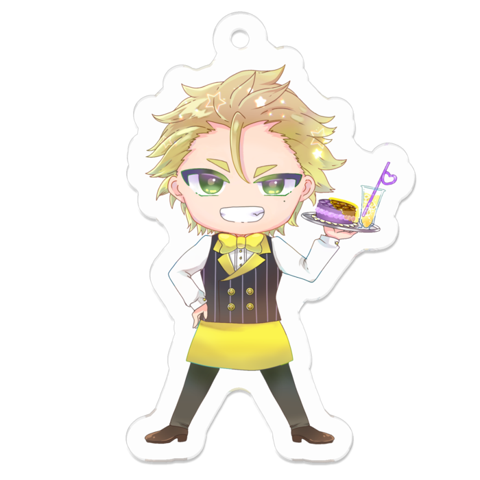 アクリルキーホルダー（コーティング） - 50 x 50 (mm)