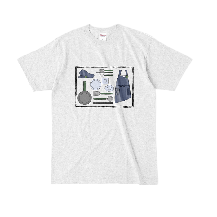 カラーTシャツ(淡色) - L - アッシュ
