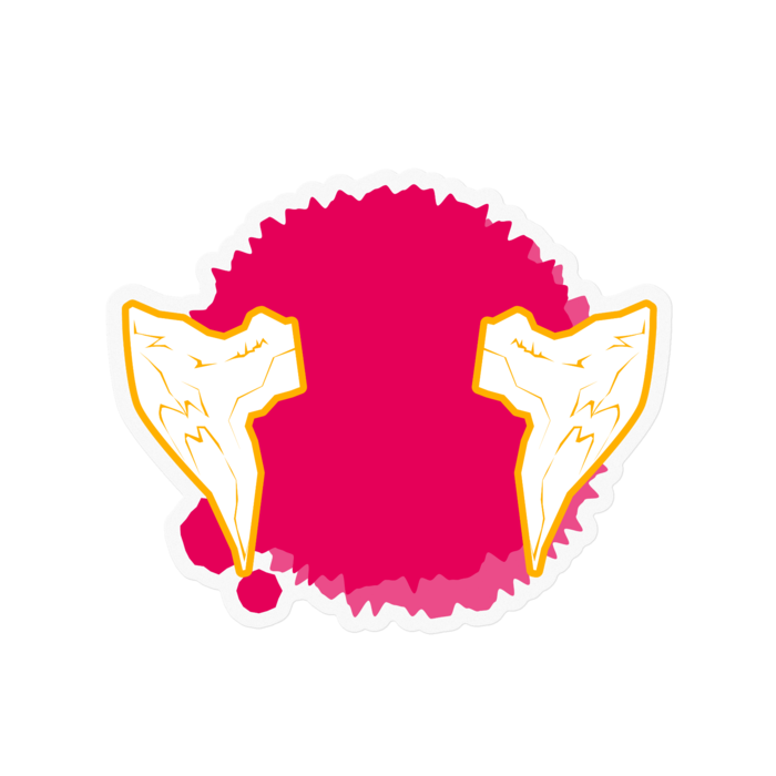 ステッカー - 100 x 100 (mm)(6)３角R