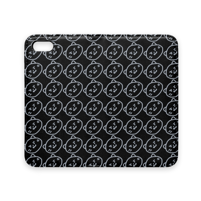 手帳型iPhoneケース(ベルトなし) - iPhone 5 / 5s / SE - ストラップ穴 なし