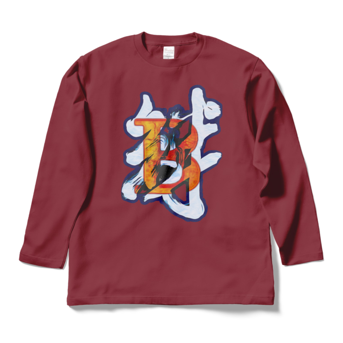 ロングスリーブTシャツ - L - バーガンディ