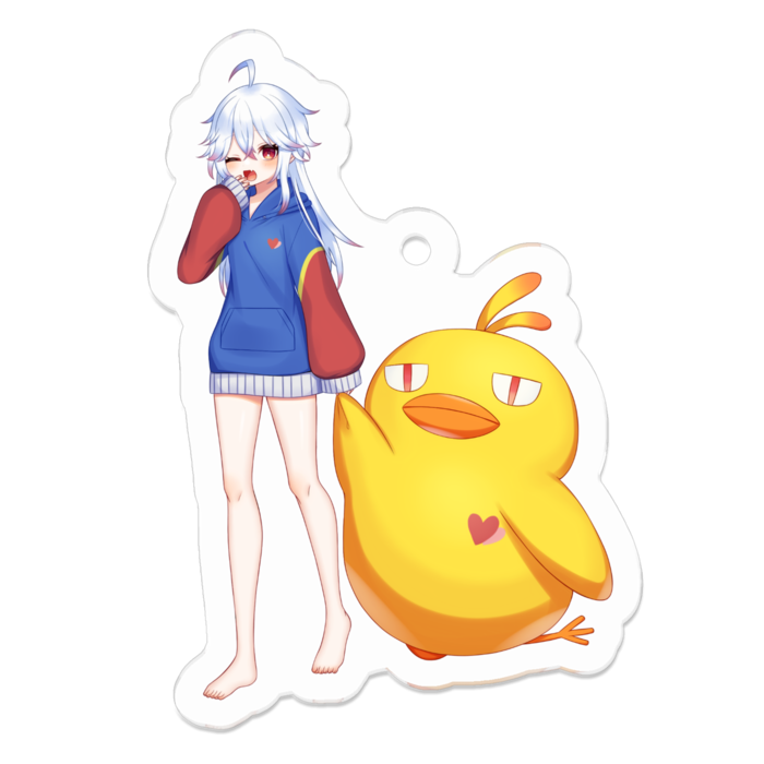 キービジュア【クリスタルとぴーちゃん】 - 50 x 50 (mm)
