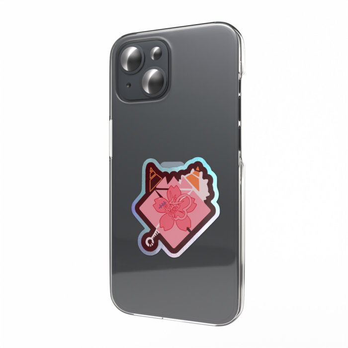 オーロラスマホステッカー -シンプルロゴ-