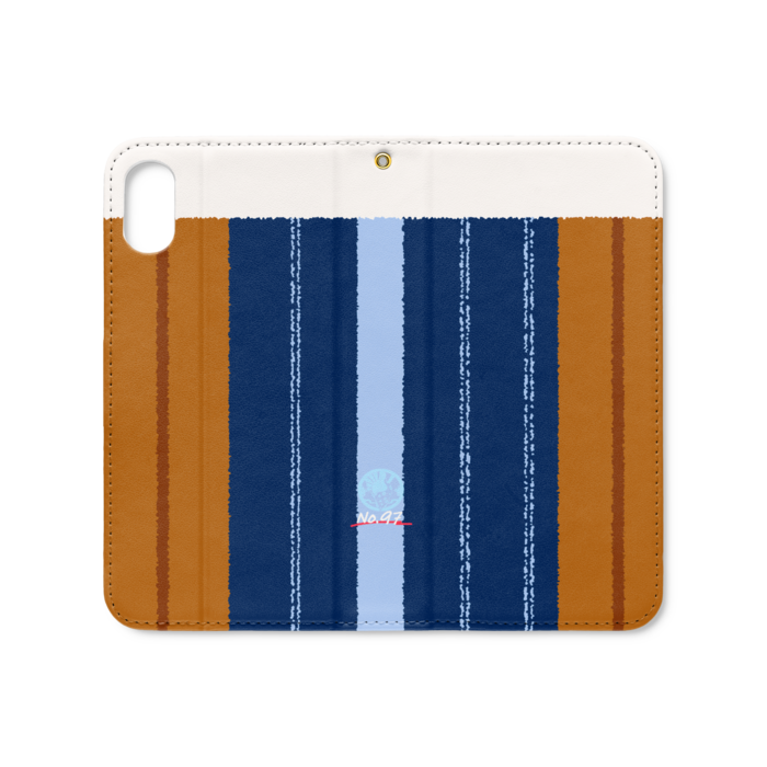 手帳型iPhoneケース（ベルトなし） - iPhone XS / X - ストラップ穴 あり