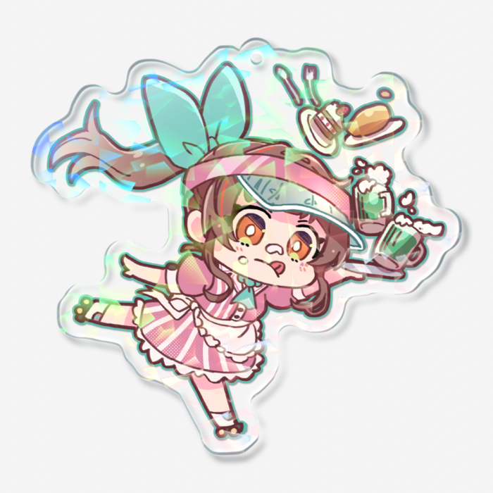 ホログラムアクリルキーホルダー - 70 × 70mm B
