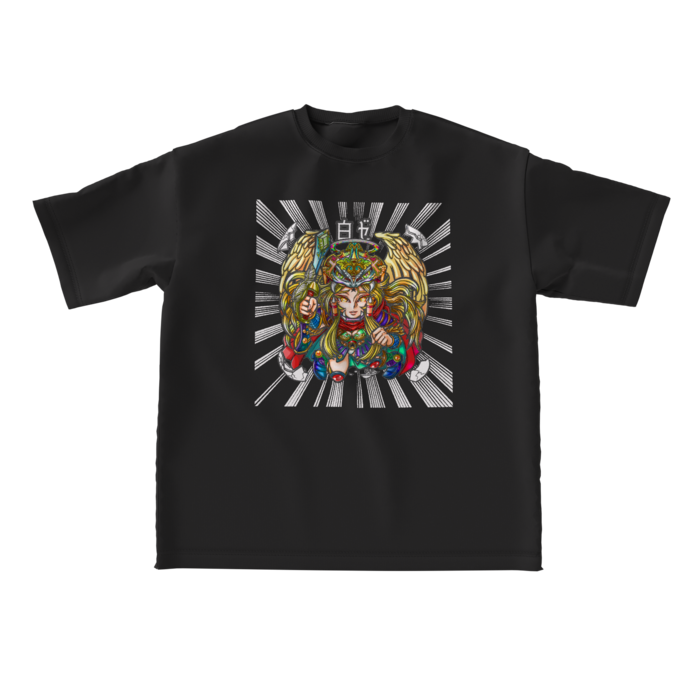 ビッグシルエットTシャツ - L - 両面