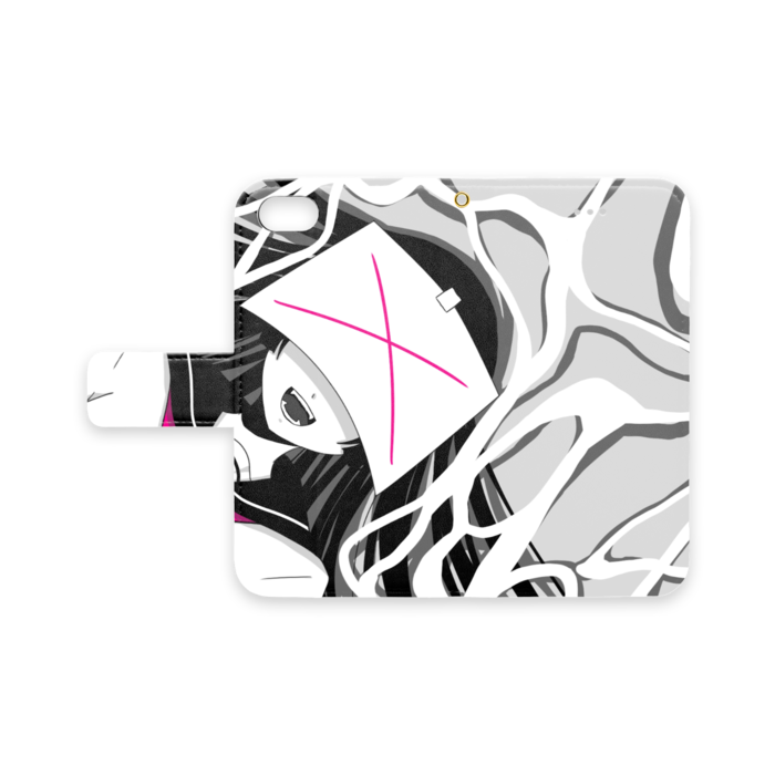手帳型iPhoneケース - iPhone 8 / 7 / SE2 - ストラップ穴 あり