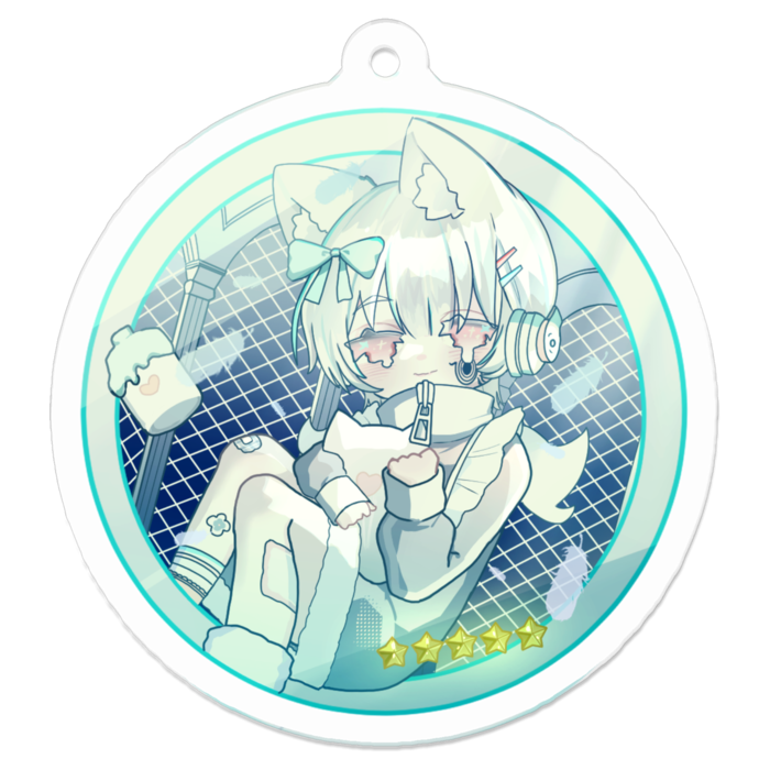 アクリルキーホルダー - 50 x 50 (mm)