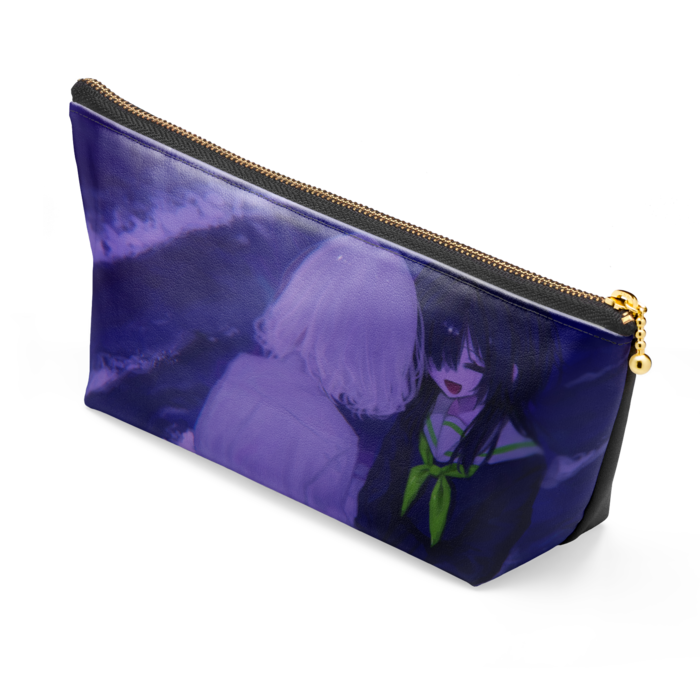 ポーチ - 長さ21.5cm / 高さ10cm - ブラック