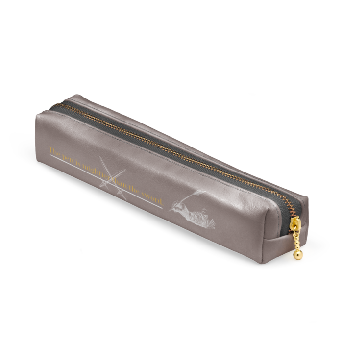 ペンケース - 20 x 4 x 4cm - ブラック(2)