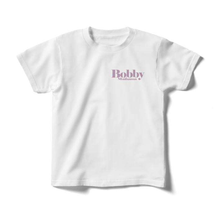 BobbyのキッズTシャツ（ワンポイントロゴ・ライトパープル） - 140cm