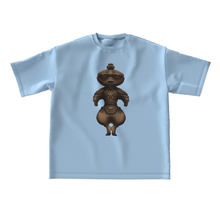 ビッグシルエットTシャツ - L -  アシッドブルー