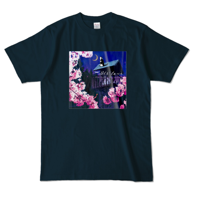 カラーTシャツ - L - ネイビー (濃色)