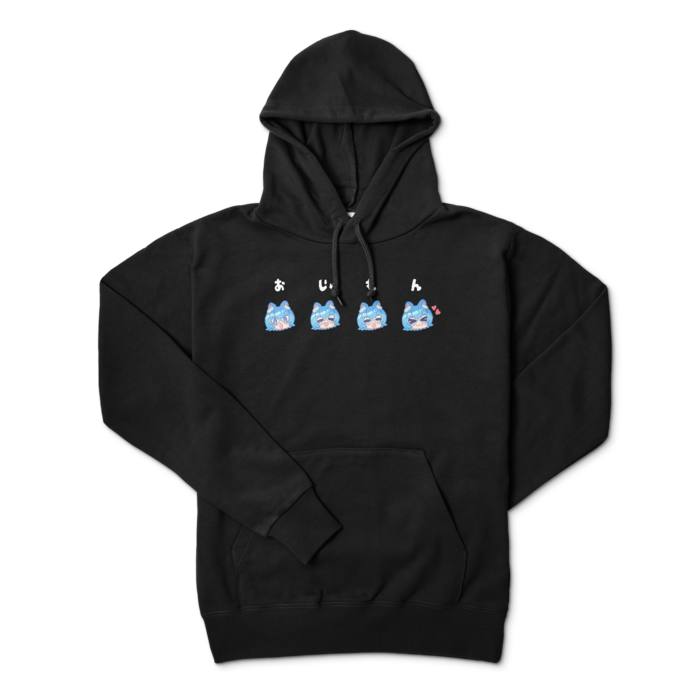 おじゃもんパーカー - L - ブラック