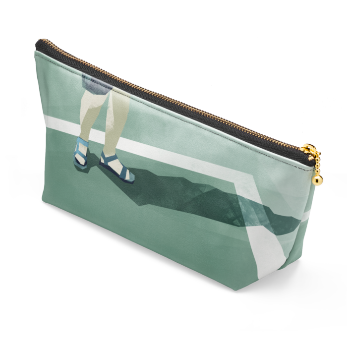 ポーチ - 長さ21.5cm / 高さ10cm - ブラック