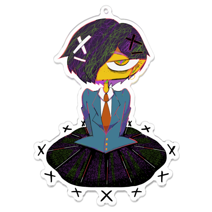 アクリルキーホルダー - 100 x 100 (mm)