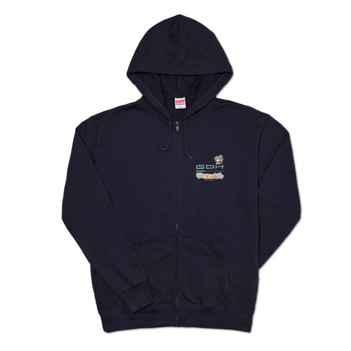 ジップパーカー - XL - ネイビー