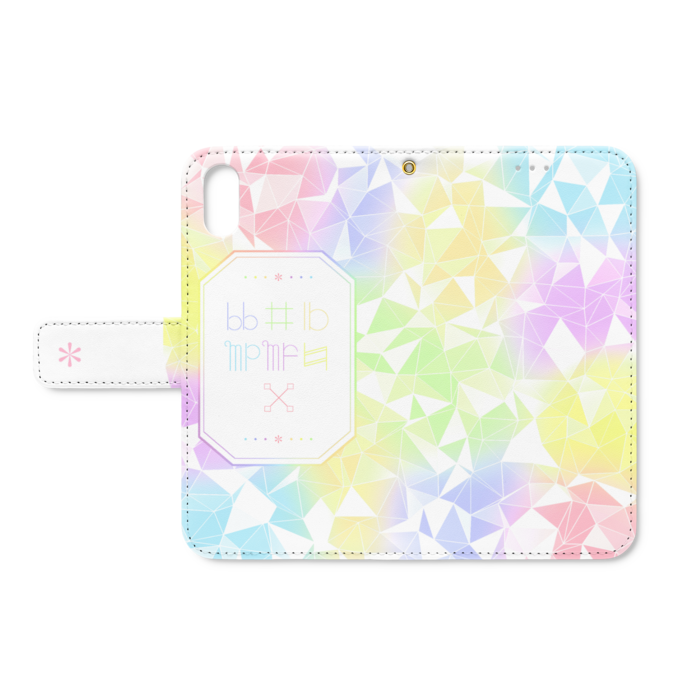 手帳型iPhoneケース - iPhone XS / X - ストラップ穴 あり