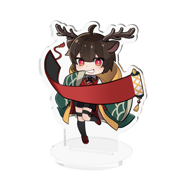 巻物ありアクリルフィギュア - 70x70mm