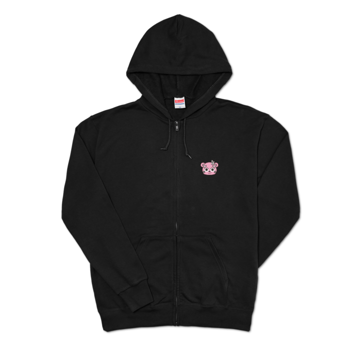 すぴおパーカー（ワンポイント ）- XL - ブラック