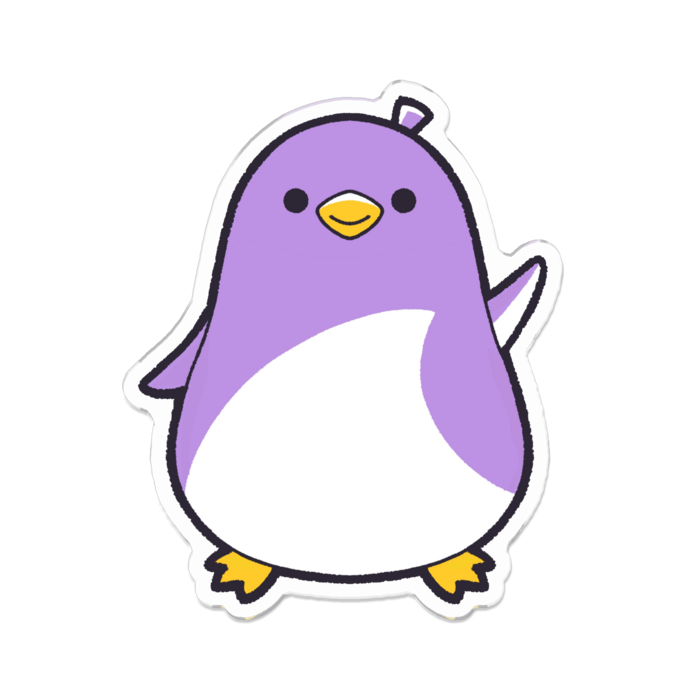 高さ７センチ　アクリルバッジ - 70 x 70 (mm)