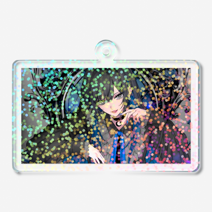 ホログラムアクリルキーホルダー - 50 × 50mm