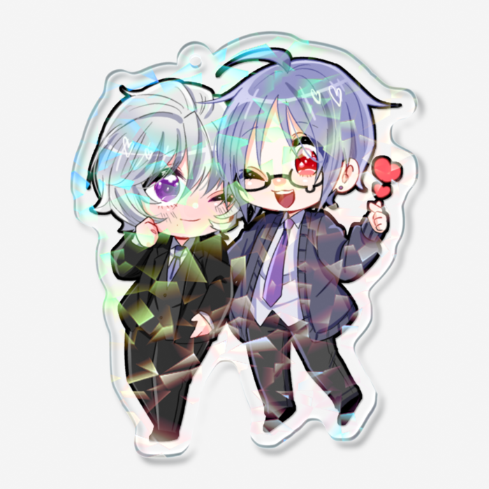 ホログラムアクリルキーホルダー - 70 × 70mm